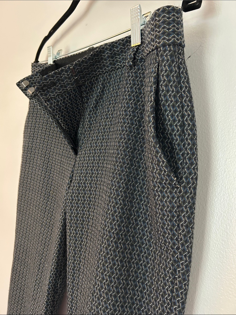 Theory Treeca Shadow Jacquard Cropped Pant Size 4 - Picture 7 of 10
